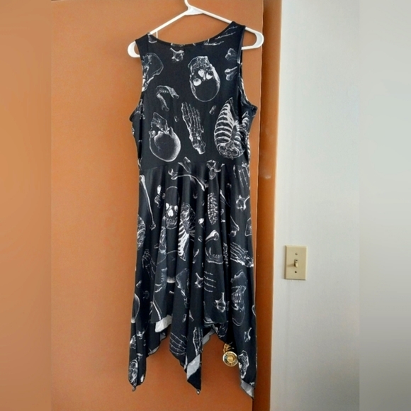 Vintage Y2K Midnight Hour Hot Topic skeleton parts dress - Picture 2 of 8